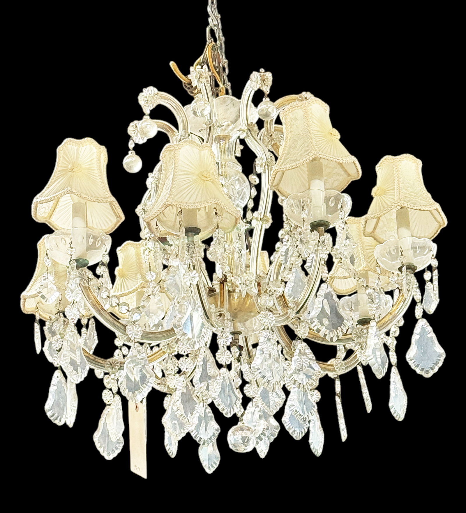 8 Arm Crystal Prism Chandelier. (1 of 1)