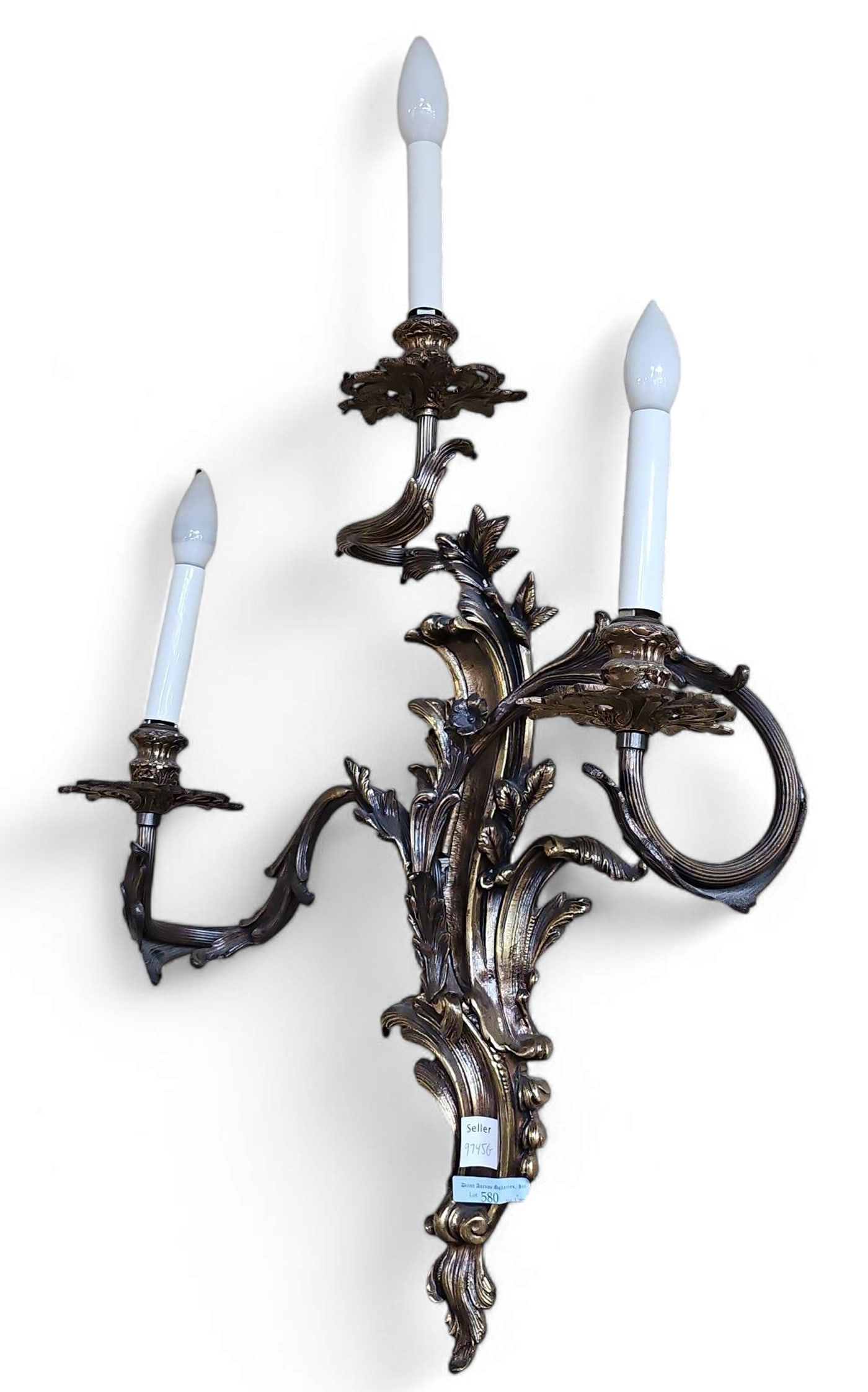 Brass French Style Wall Sconce. (1 of 1)