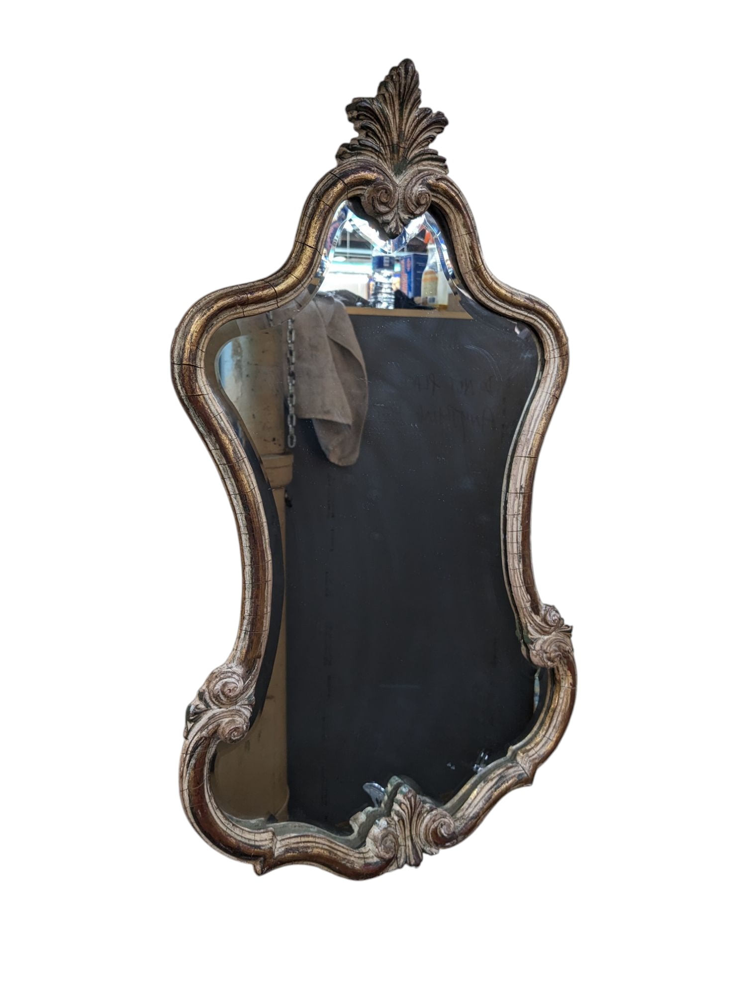 Small French Carved Wall Mirror. (1 of 1)