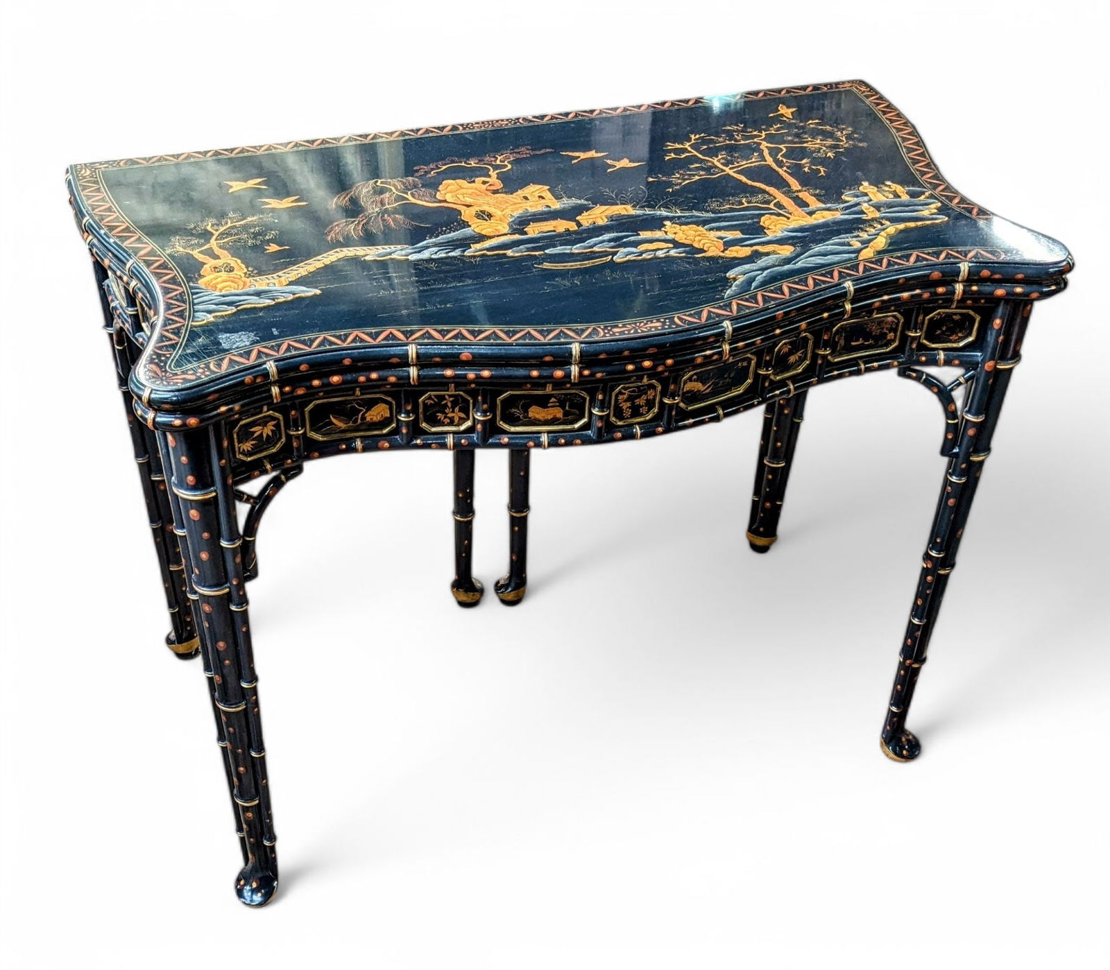 Baker Chinoiserie Game Table. (1 of 4)