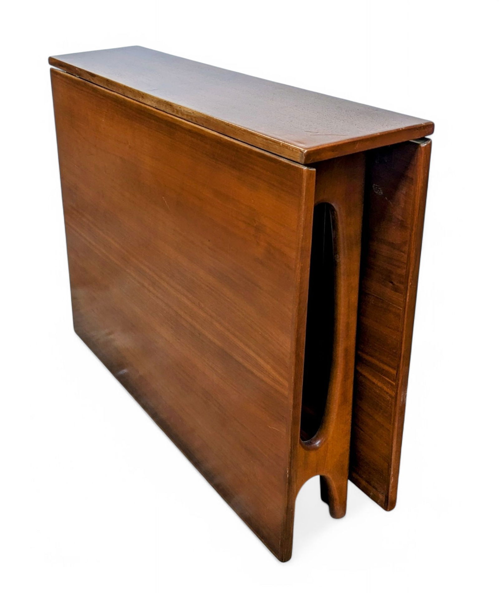 Mid-Century Modern Walnut Drop Leaf Table. (1 of 1)