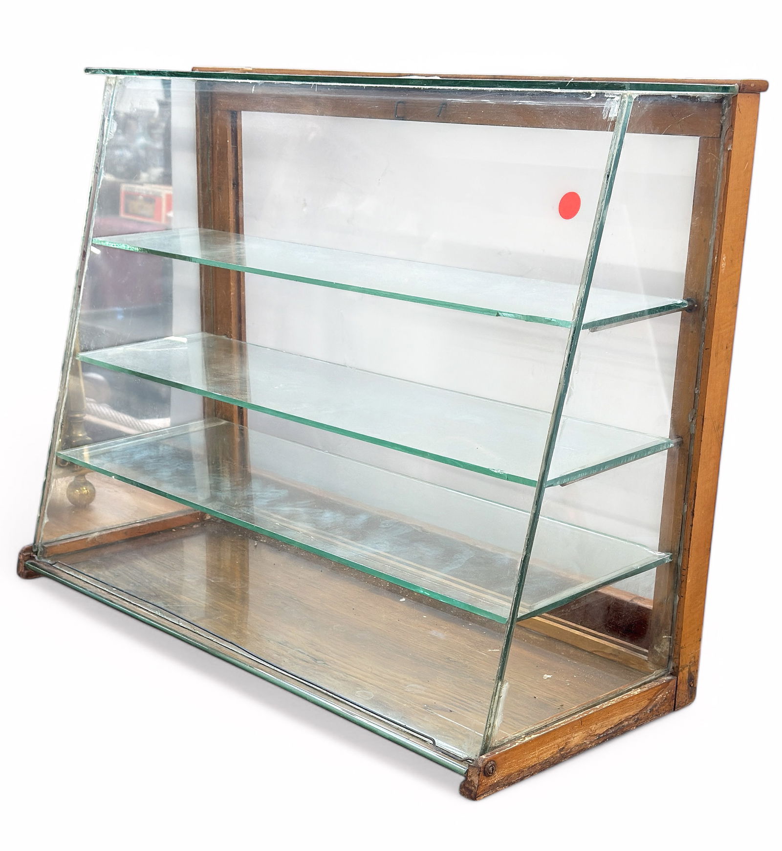 Small Vintage Glass Store Display Cabinet. (1 of 1)