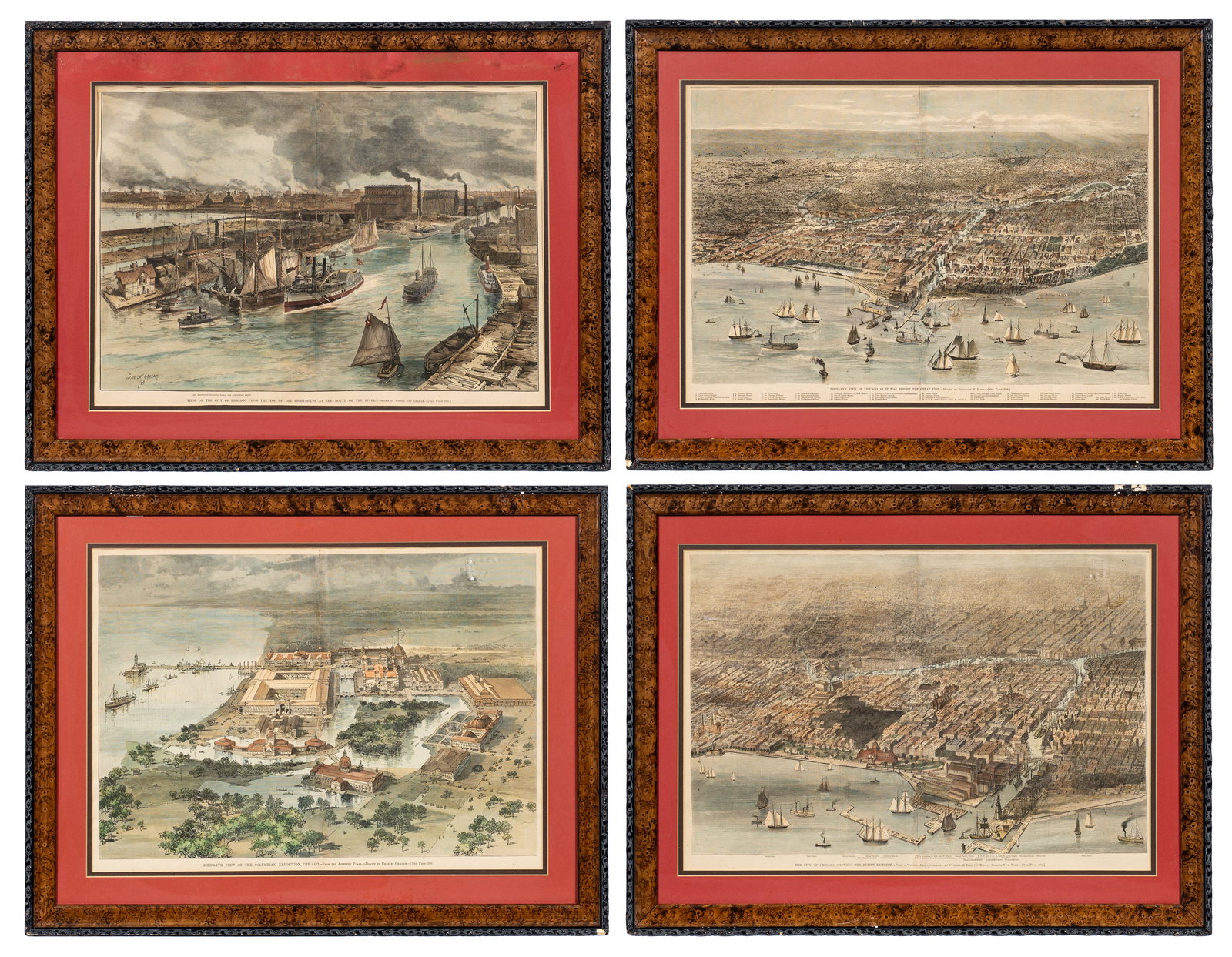 Antique 1890s Harper's Weekly Prints of Chicago. (1 of 13)
