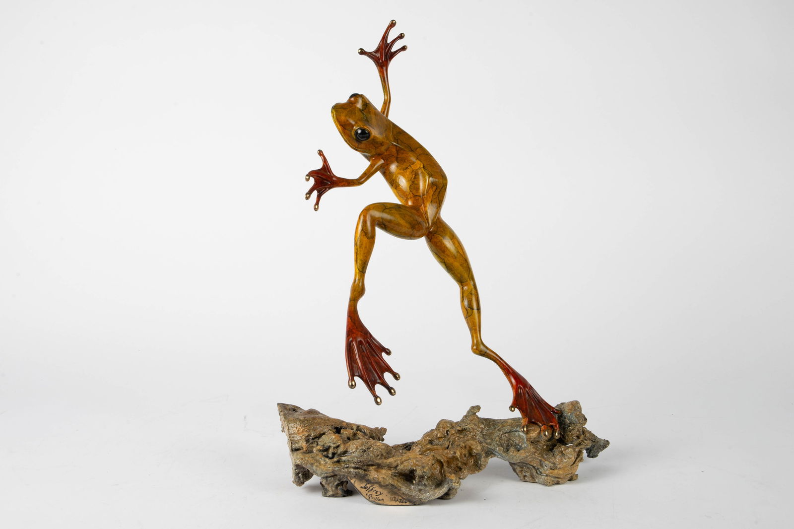 Joseph Quillan Bronze Frog Sculpture - Joffrey. (1 of 5)