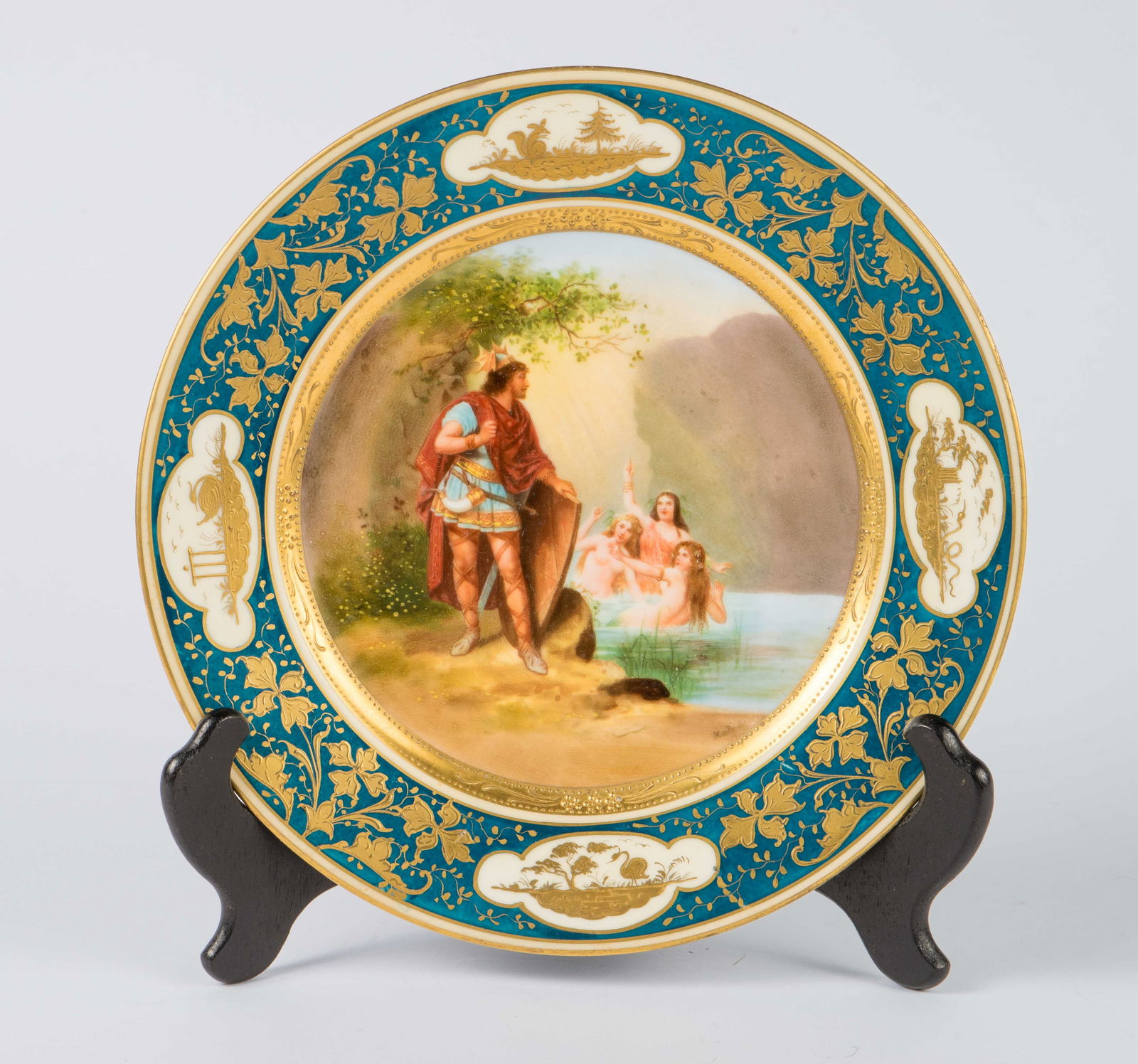 Royal Vienna Hand Painted Plate, Siegfried. (1 of 5)