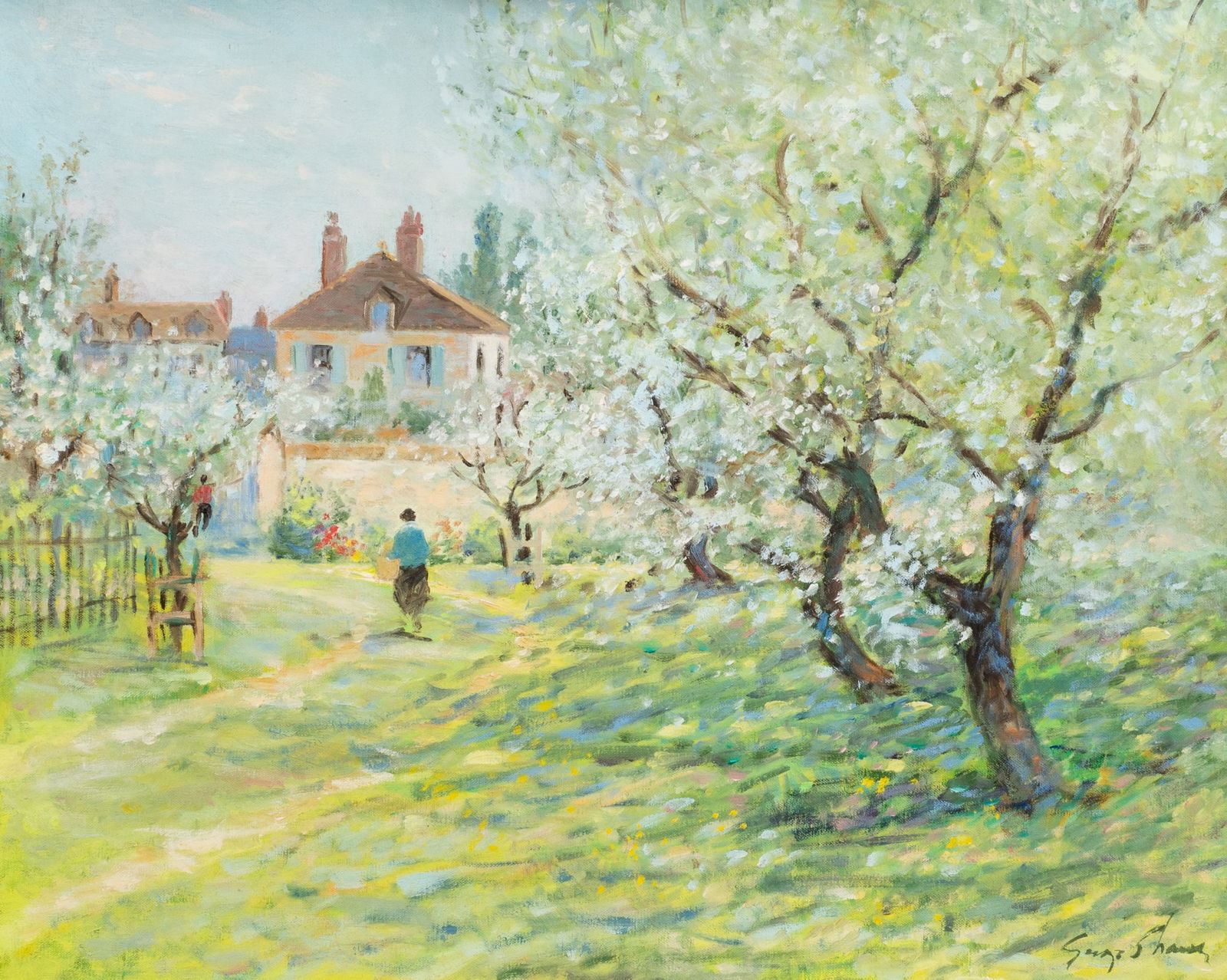 "Flowering Tree", George Shaw, Impressionist. (1 of 6)