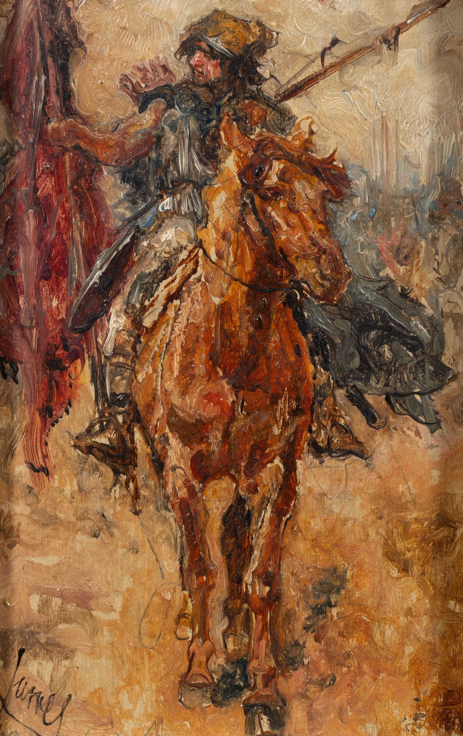 "The Standard Bearer", Johannes Jurres Painting. (1 of 6)