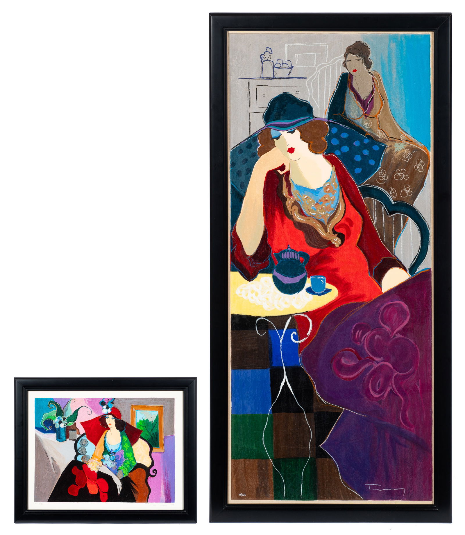 Lot of Two Framed Tarkay Serigraphs. (1 of 15)