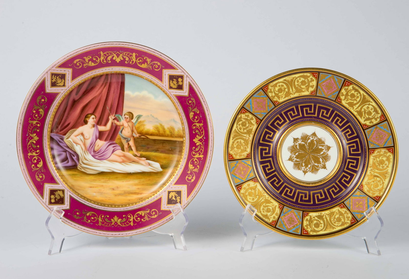 Two Royal Vienna Plates, Venus u Amor & More. (1 of 7)