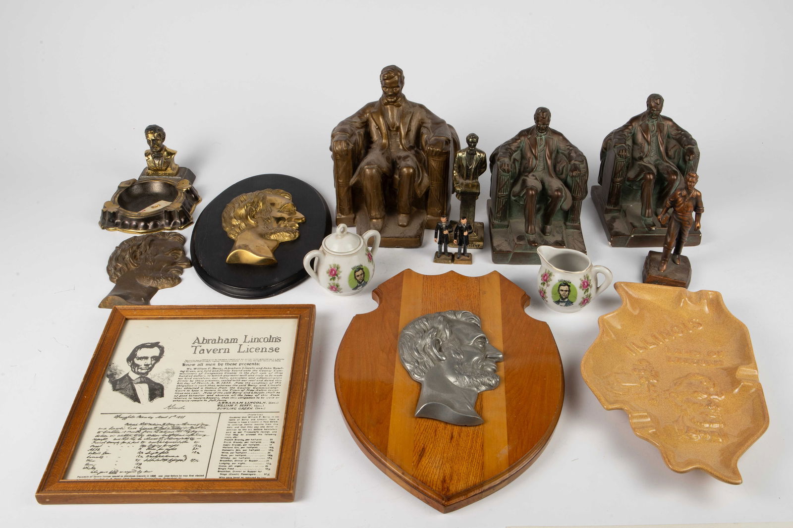 Collection of Abraham Lincoln Decorative Items. (1 of 10)