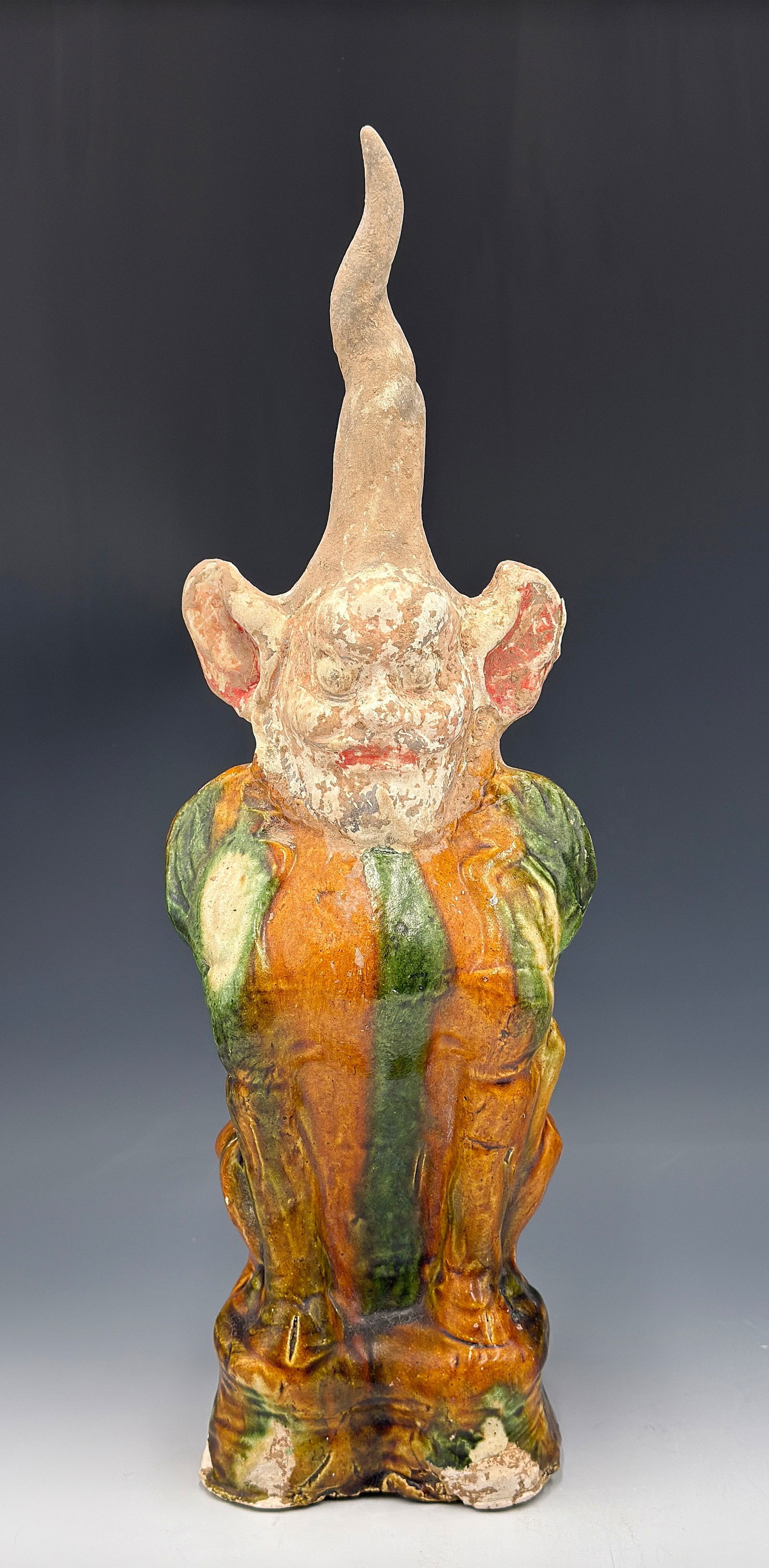 Tang Dynasty Sancai Earth Spirit Figure. (1 of 6)