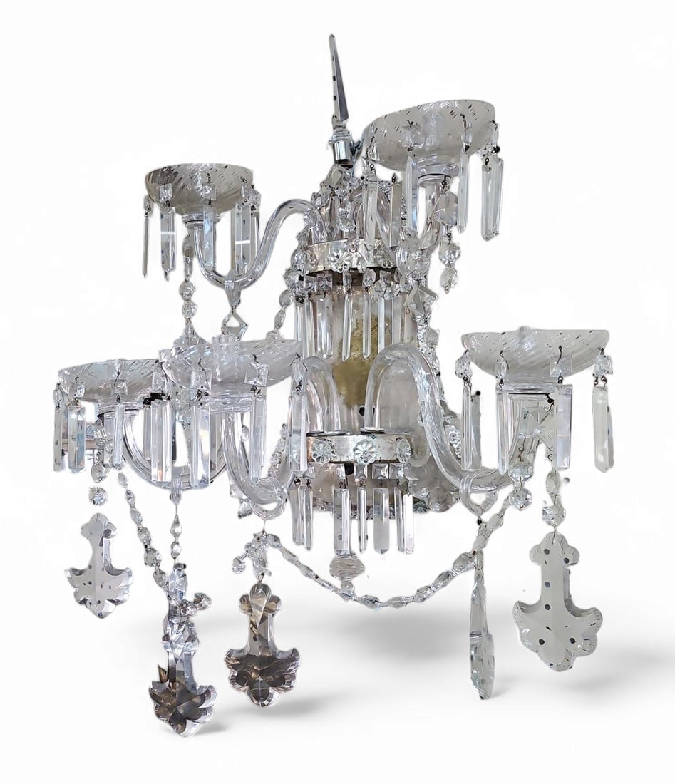 Elaborate Crystal Prism Candle Wall Sconce. (1 of 2)