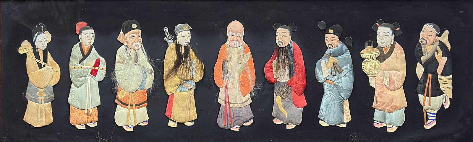 Early 20th Century Eight Immortals Chinese Collage (1 of 4)