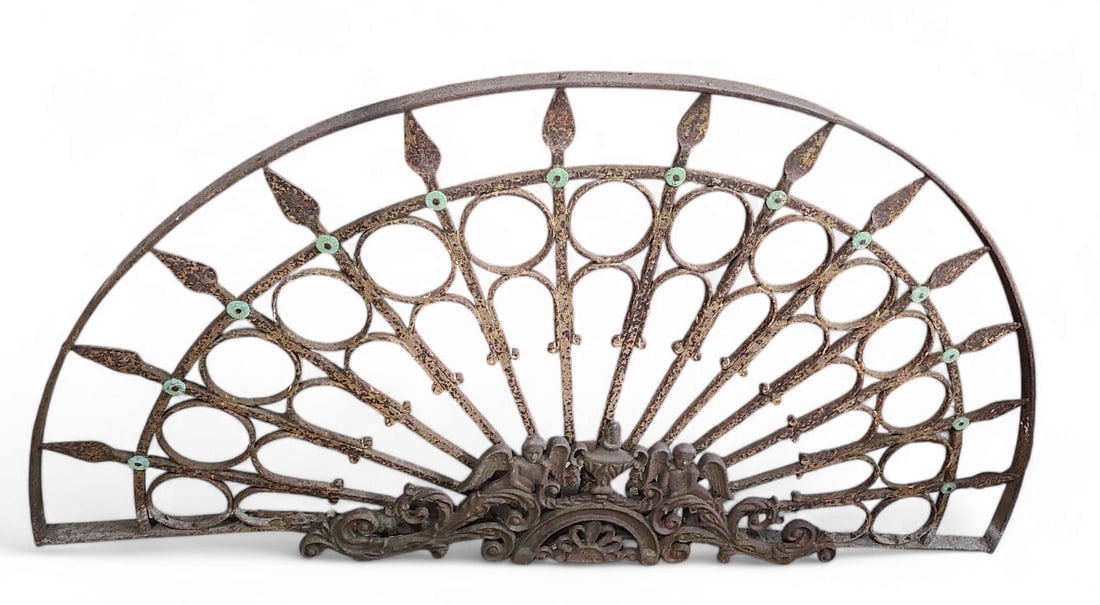 Two Antique Wrought Iron Architectural Elements. (1 of 3)