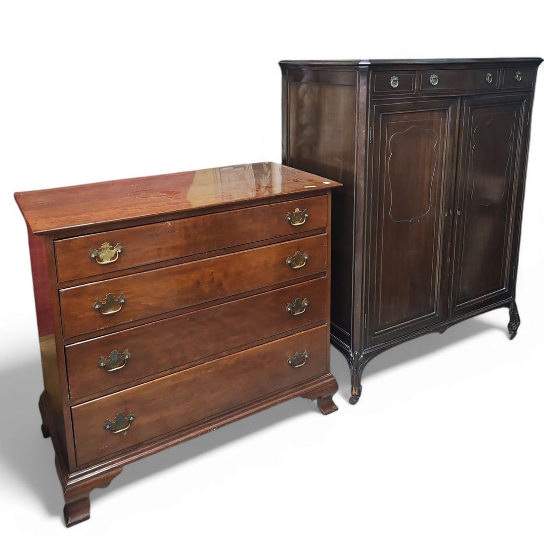 Vintage Chest and Wardrobe. (1 of 5)