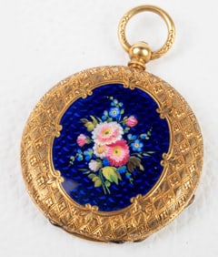 Le Comte 18K Gold Keywind Pocketwatch.