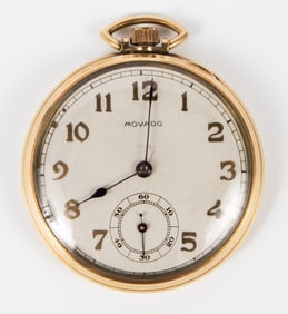 Movado Gold-Filled 15 Jewel Pocketwatch.