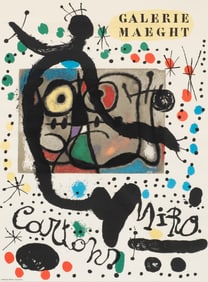 Miro Exhibition Poster - Cartons, Galerie Maeght.