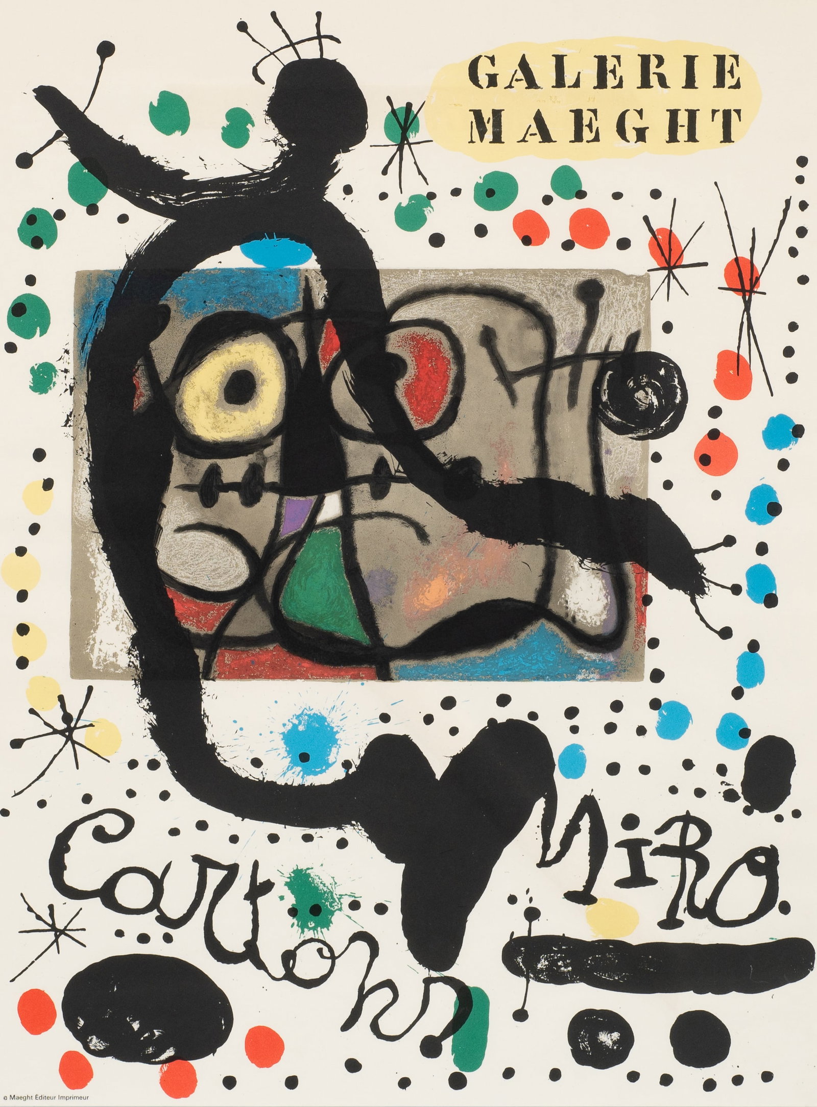 Miro Exhibition Poster - Cartons, Galerie Maeght. (1 of 6)