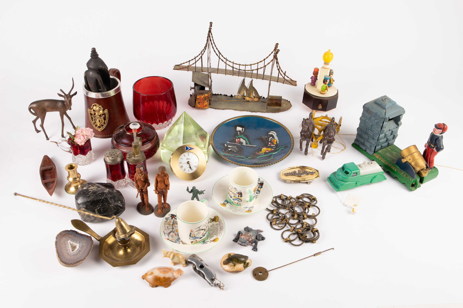 Lot of Vintage Items - Iron Bank, Paperweight, Etc (1 of 7)