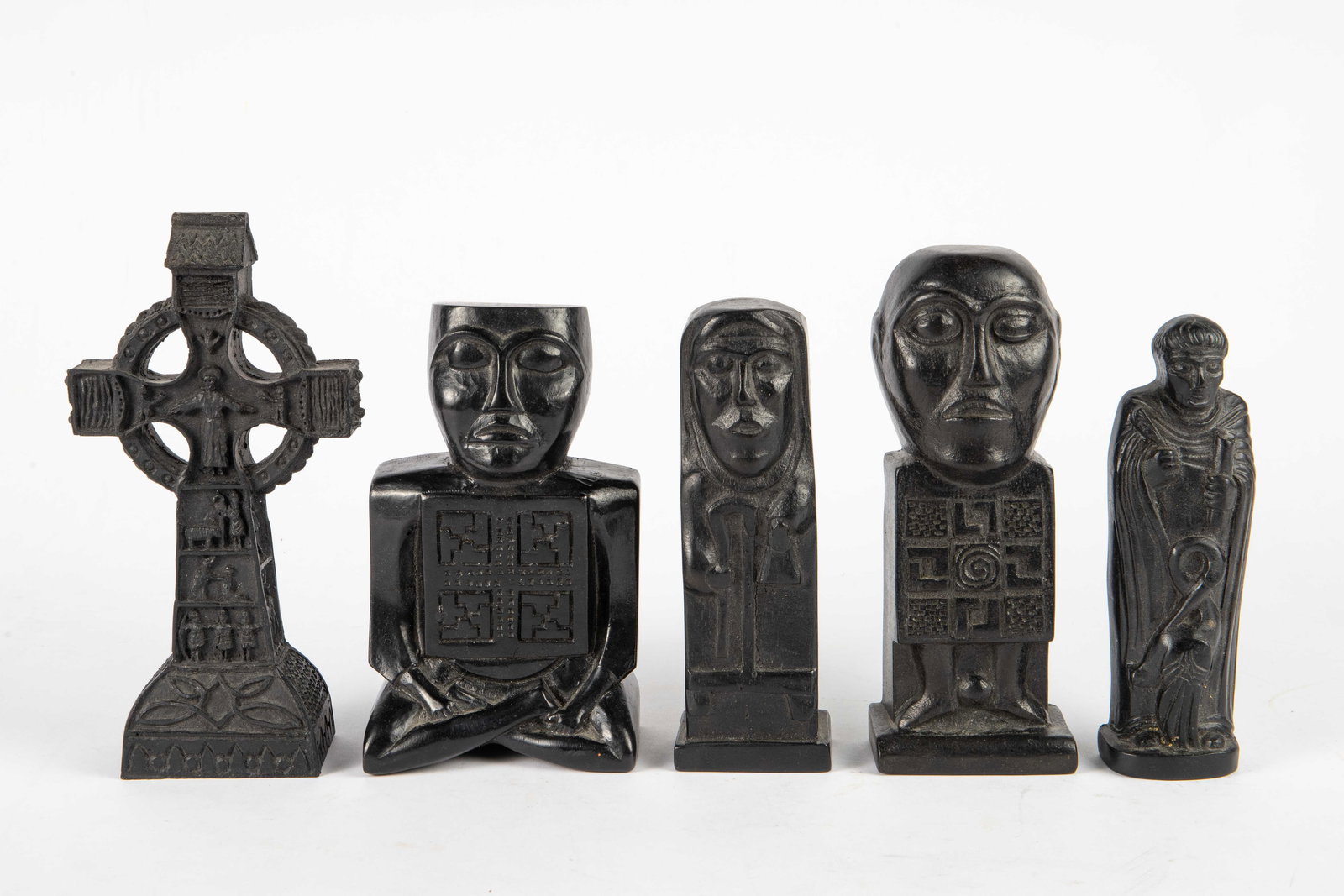 5 Carved Irish Turf Celtic Sculptures, Owen Crafts (1 of 3)