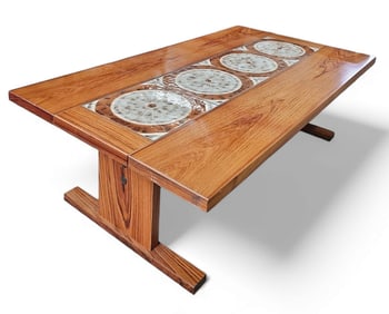 Large Rosewood Danish Modern Coffee Table.