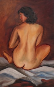 Nude Portrait of a Woman, Marion Lukens.