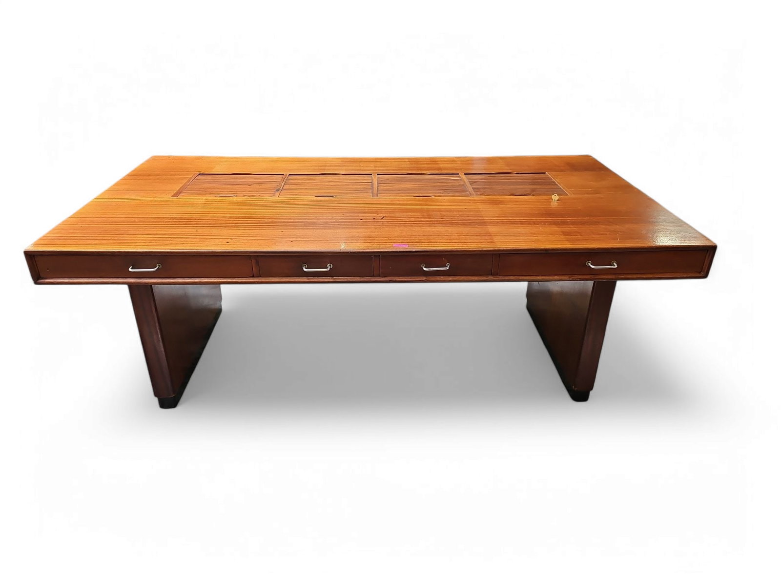 Large Unusual Mid-Century Modern Rosewood Desk. (1 of 5)