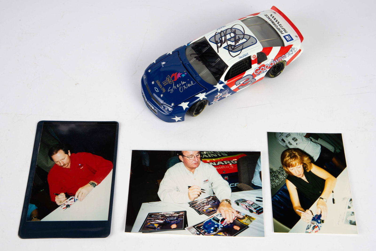 Dale Earnhardt Sr. Signed Olympic 1996 Scale Car. (1 of 3)