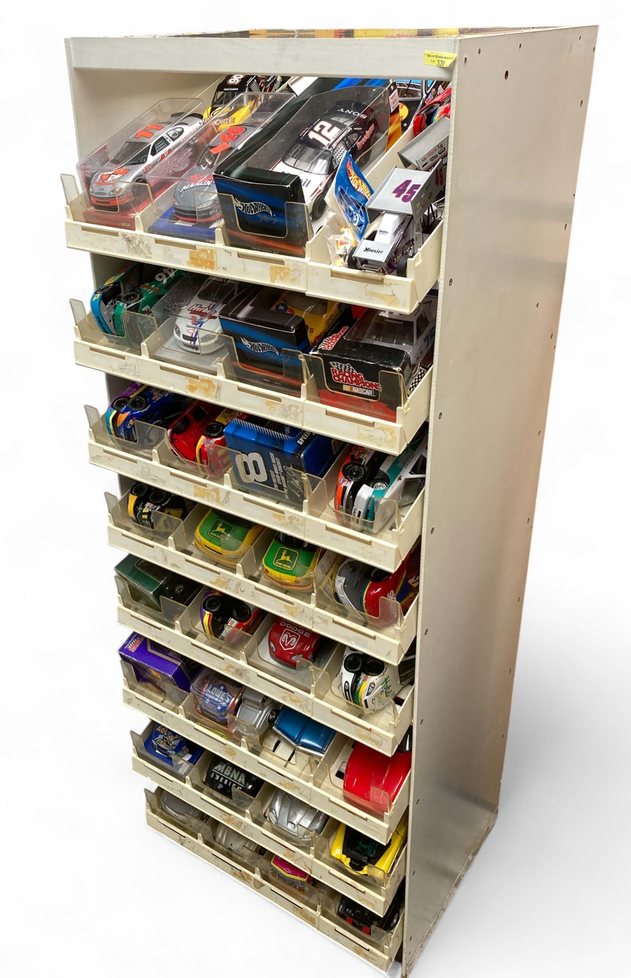 Lot of 64 Nascar Scale Cars w/ Display Case. (1 of 12)