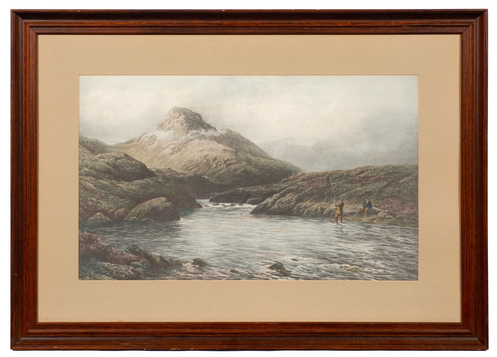 "A Tight Line, Connemara", Print, Douglas Adams.: Artist(s): Douglas Adams (English, 1853-1920) Medium: Offset lithograph. Signature(s): Not visibly signed. Paperwork: N/A Damage: Minor wear to the frame. Measurement(s): The frame measures 22 1/2" x