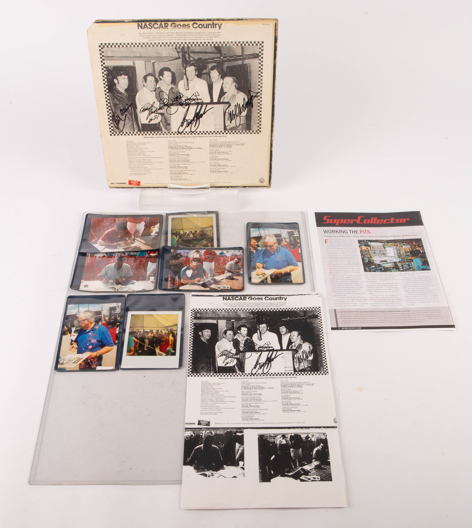 "Nascar Goes Country" Autographed Record - Petty. (1 of 4)