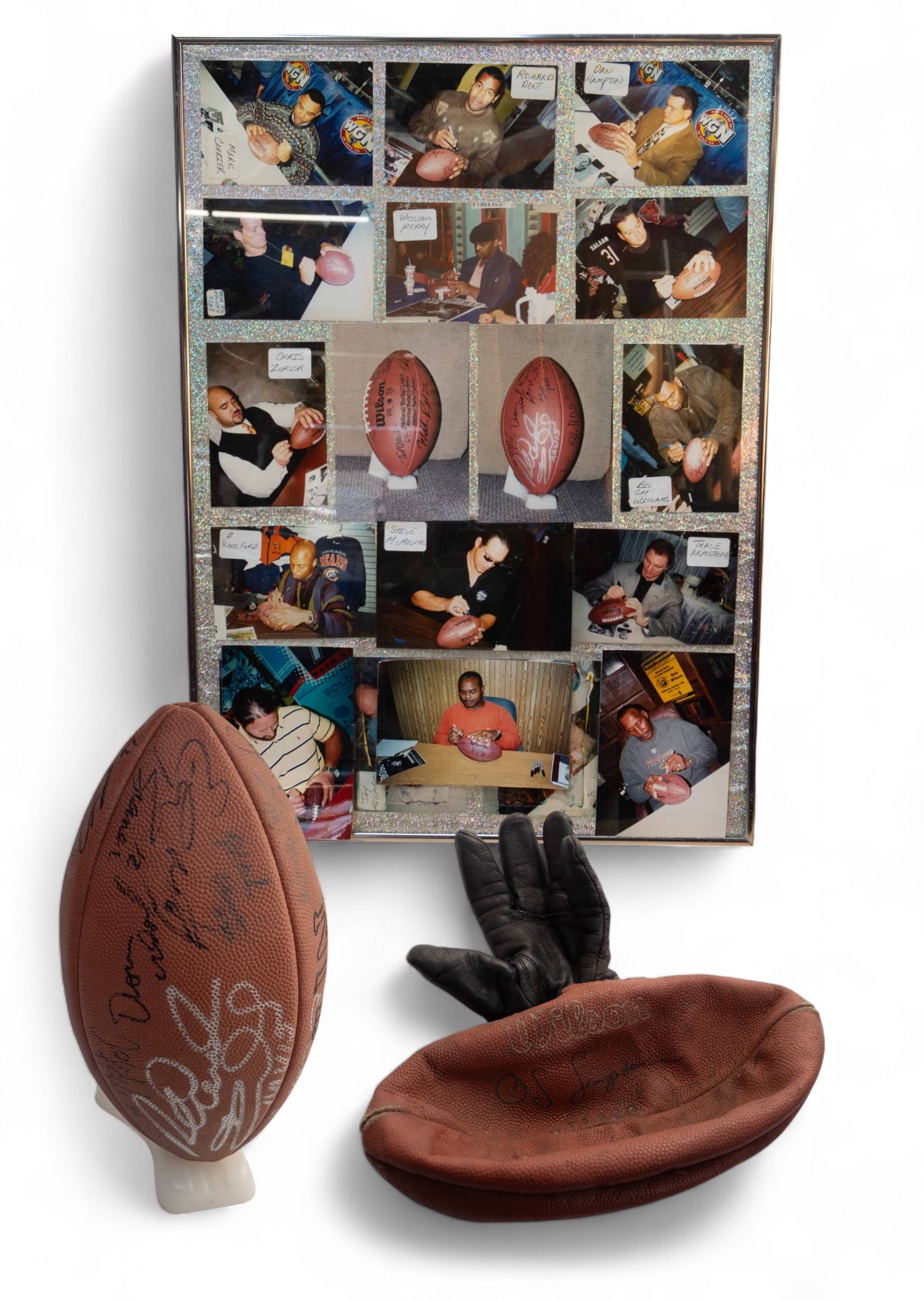Autographed Bears Football, OJ Simpson Football. (1 of 20)