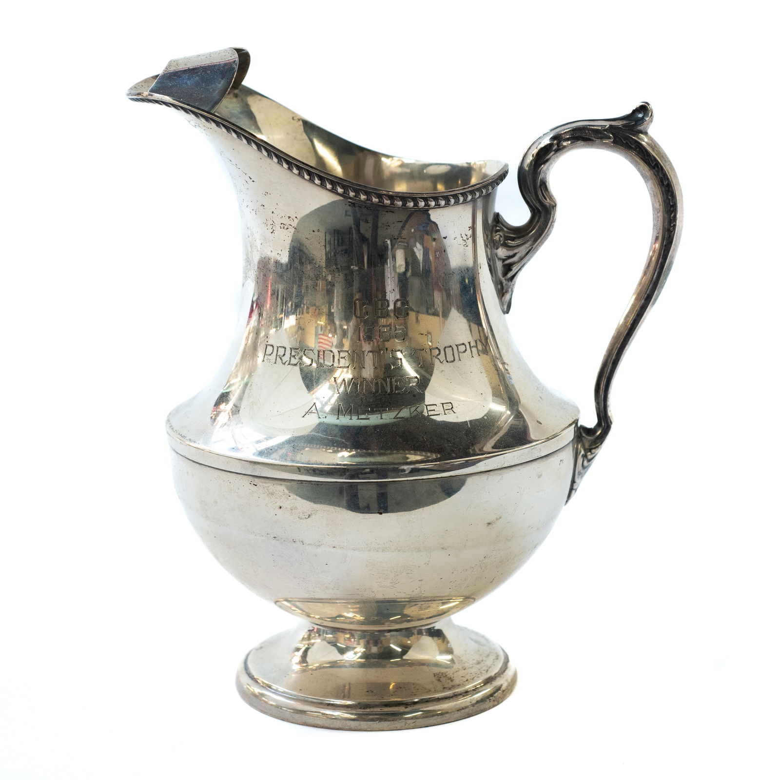 Poole Sterling Silver President's Trophy Pitcher. (1 of 3)