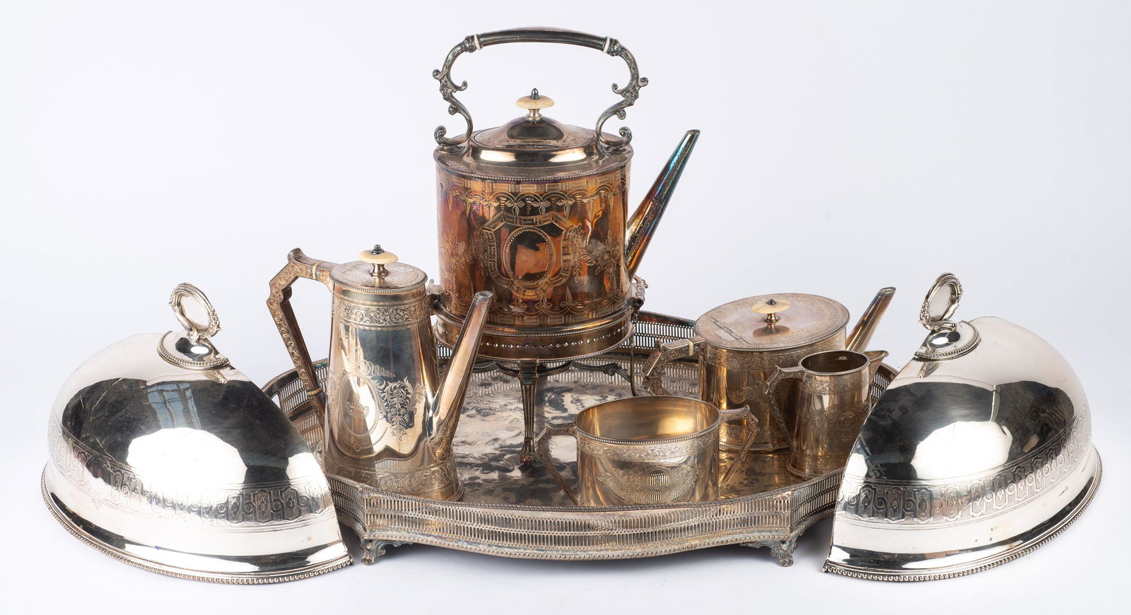 19th Century English Silverplate, inc. Elkington. (1 of 12)