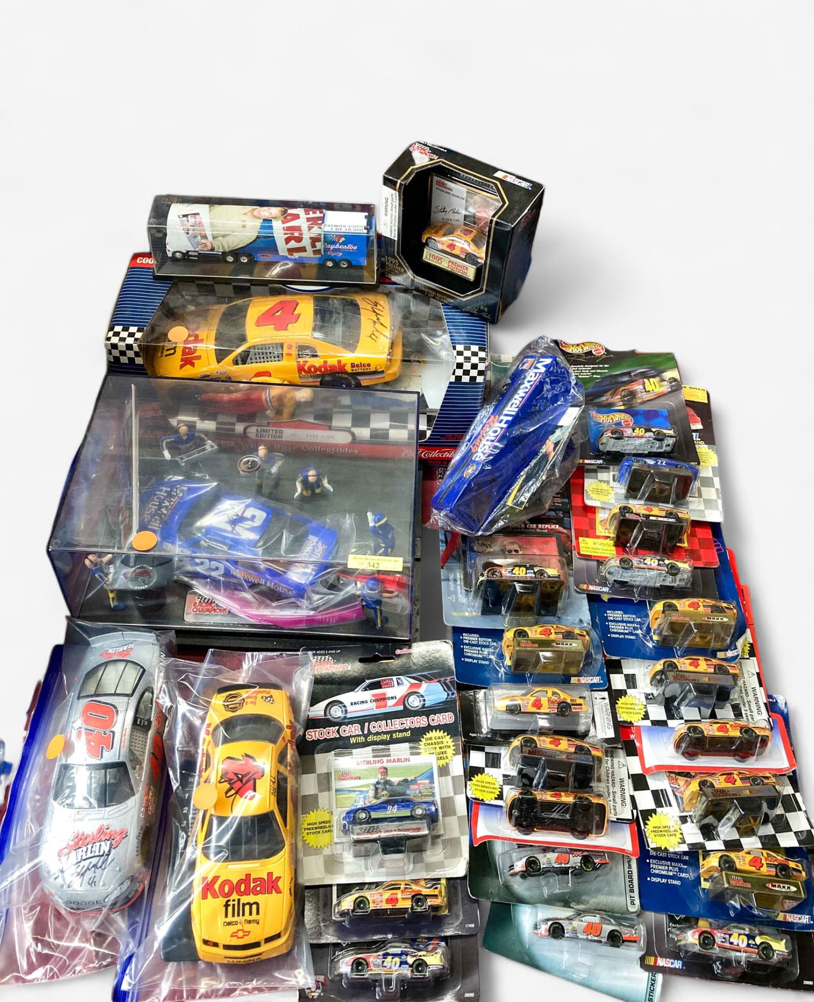 Sterling Marlin Memorabilia w/ 6 Autographs. (1 of 5)