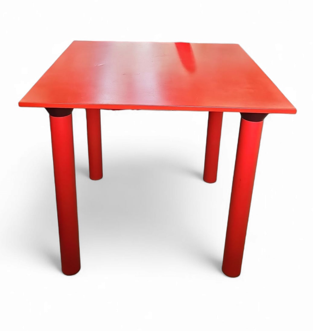 Kartell Red Plastic Table. (1 of 2)