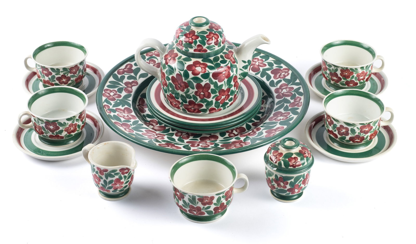 Arabia Finland "Purpuri Jenkka" Dishware Set. (1 of 6)