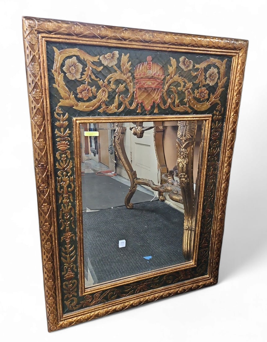Carved Gold Gilt Wall Mirror. (1 of 2)