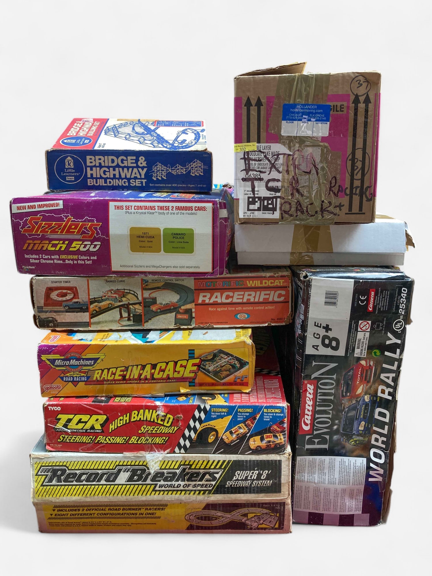 Lot of Vintage Race Sets - Tyco, Galoob, Hasbro. (1 of 18)