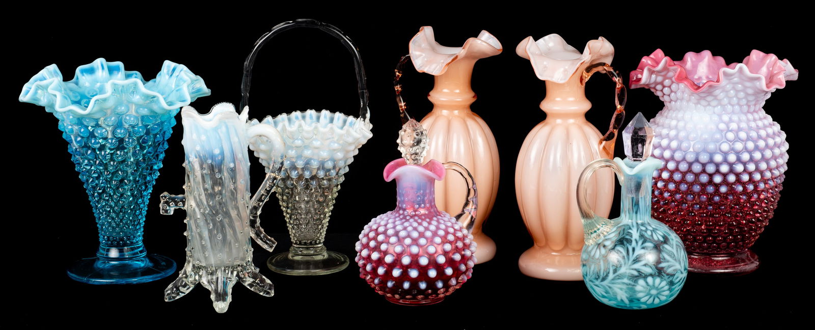 Lot: Vintage Glass, Mostly Hobnail - Fenton, etc. (1 of 5)