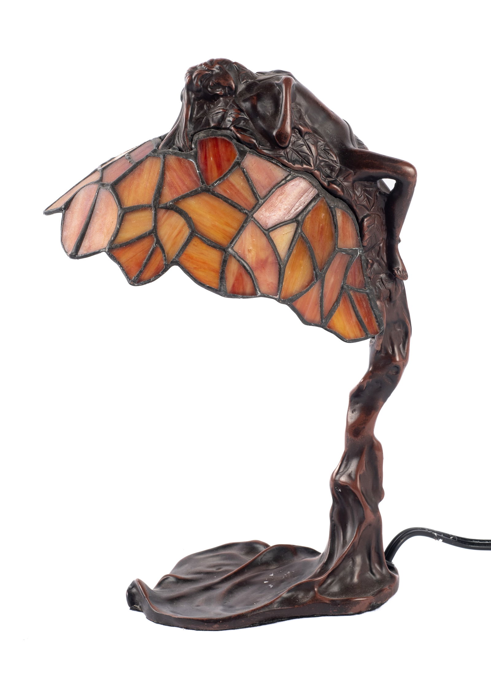 After Thomasson Art Nouveau Leaded Glass Lamp. (1 of 5)