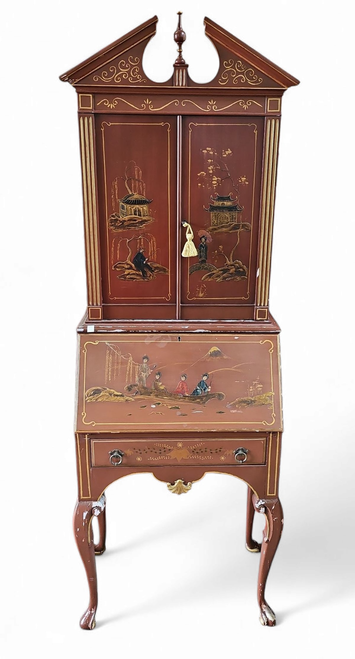 Chinoiserie Secretary Desk. (1 of 6)