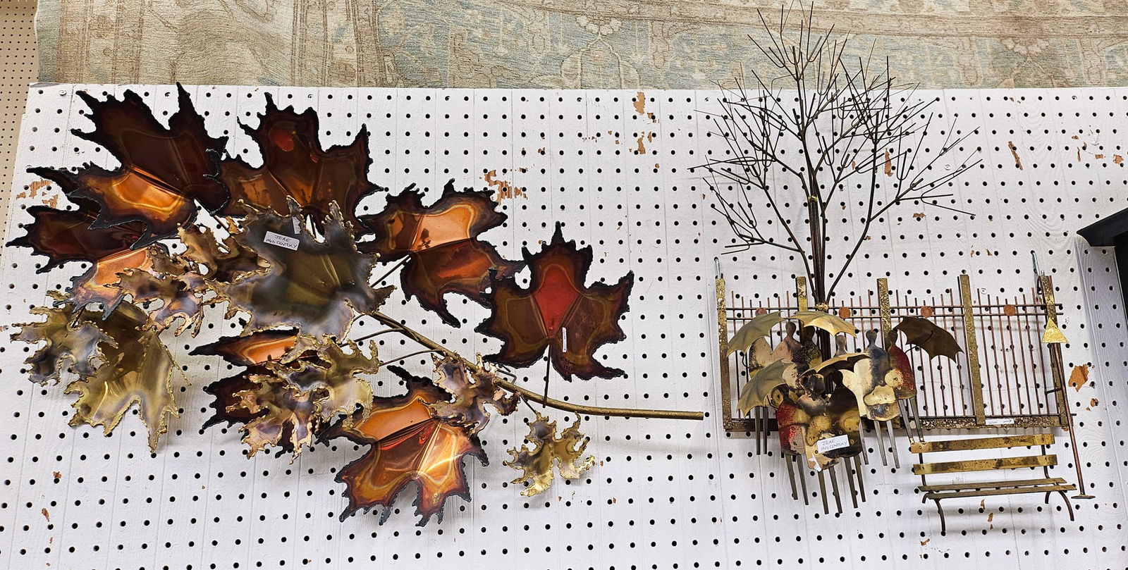 Lot of Two Curtis Jere Metal Wall Sculptures. (1 of 4)