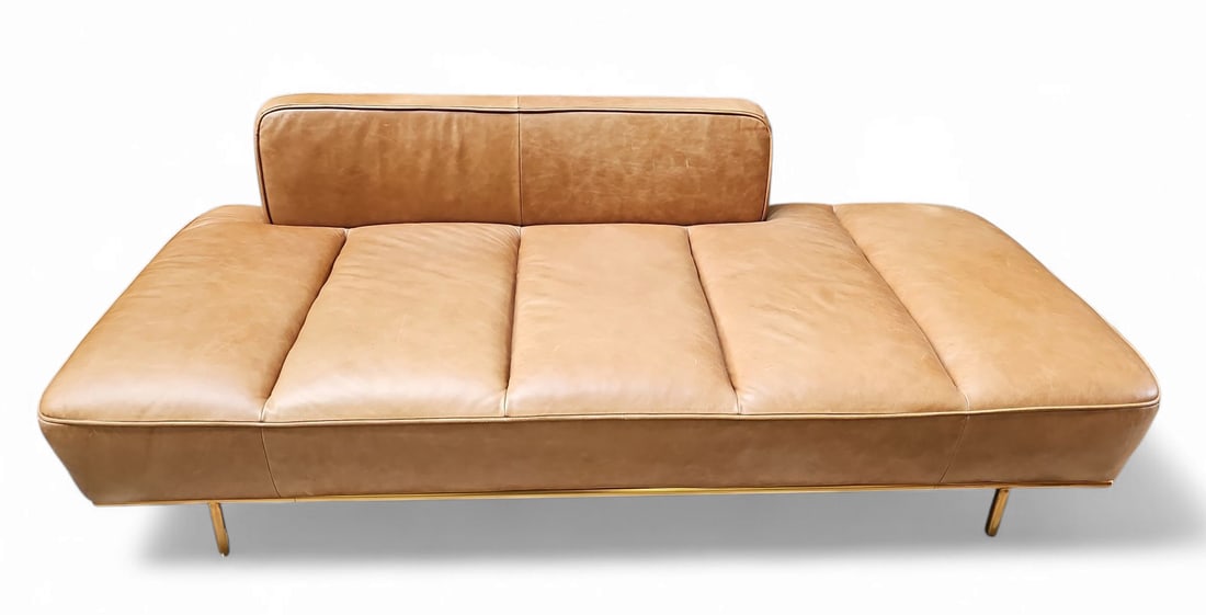 CB2 Lawndale Leather Daybed. (1 of 2)
