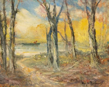 Impressionist Landscape Scene, Edward Timmons.