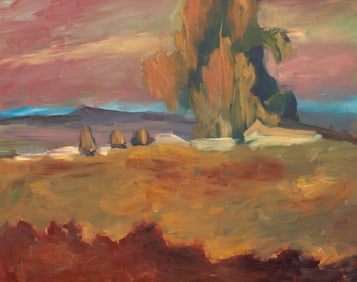 Impressionist Landscape Painting, Signed.
