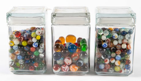 Lot of Vintage Marbles, inc. Agates & Cat's Eye.