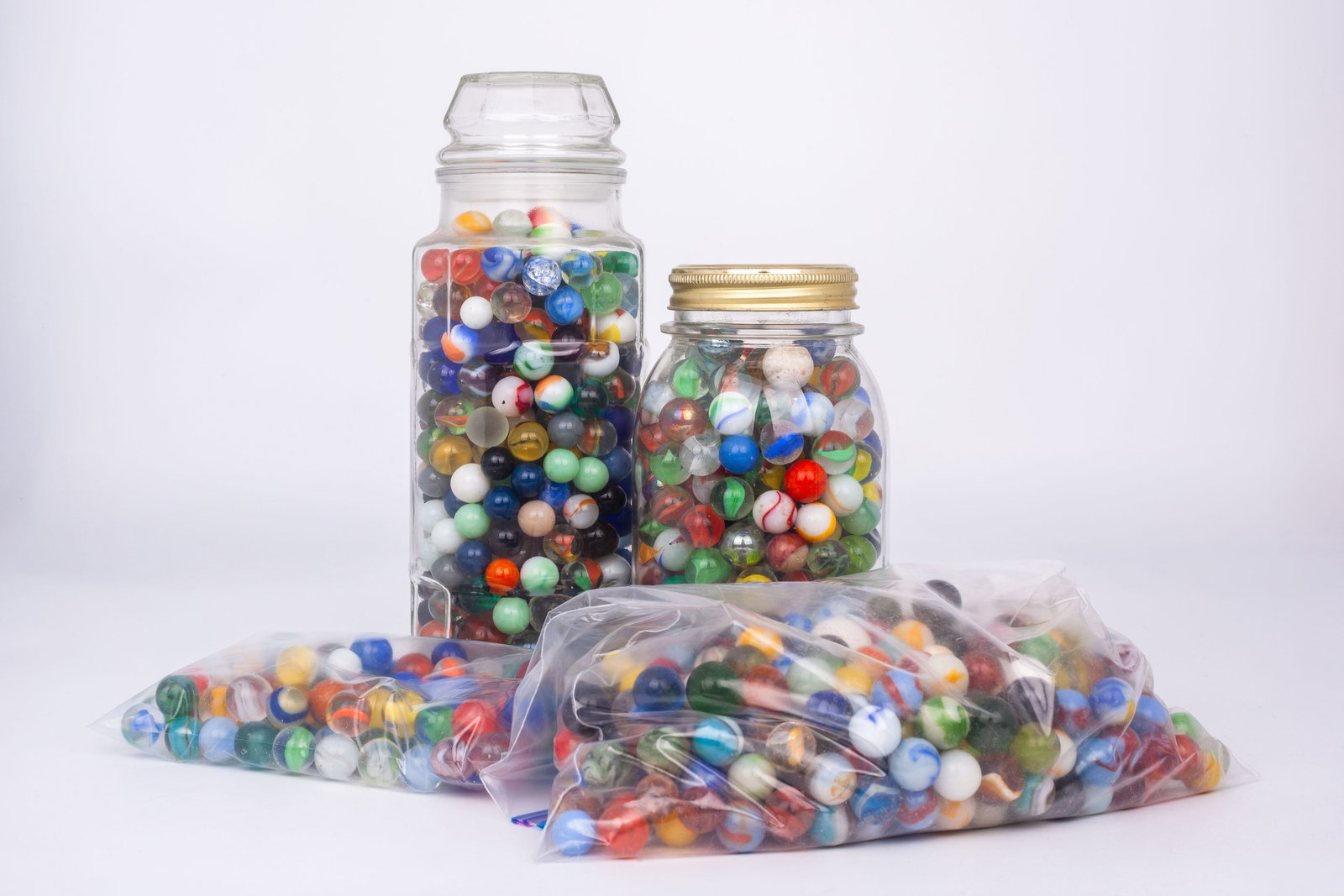 Lot of Assorted Vintage Marbles - Cat's Eye, etc. (1 of 14)