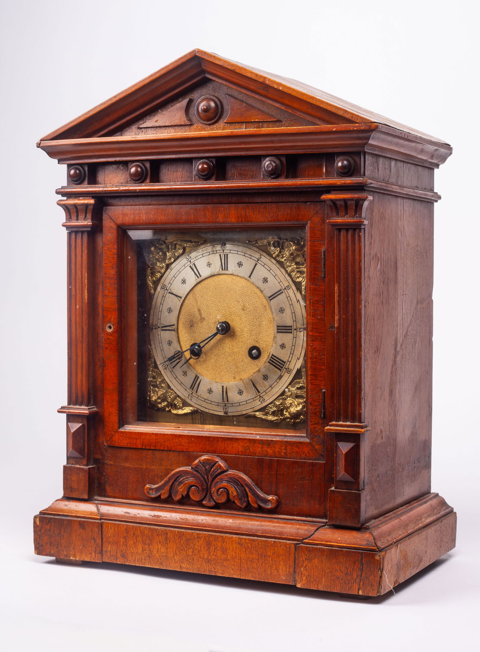 Antique German Shelf Clock w/ Chime & Strike. (1 of 11)